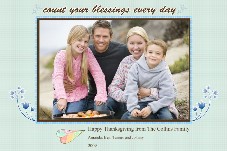 Birthday & Holiday photo templates Thanksgiving Cards